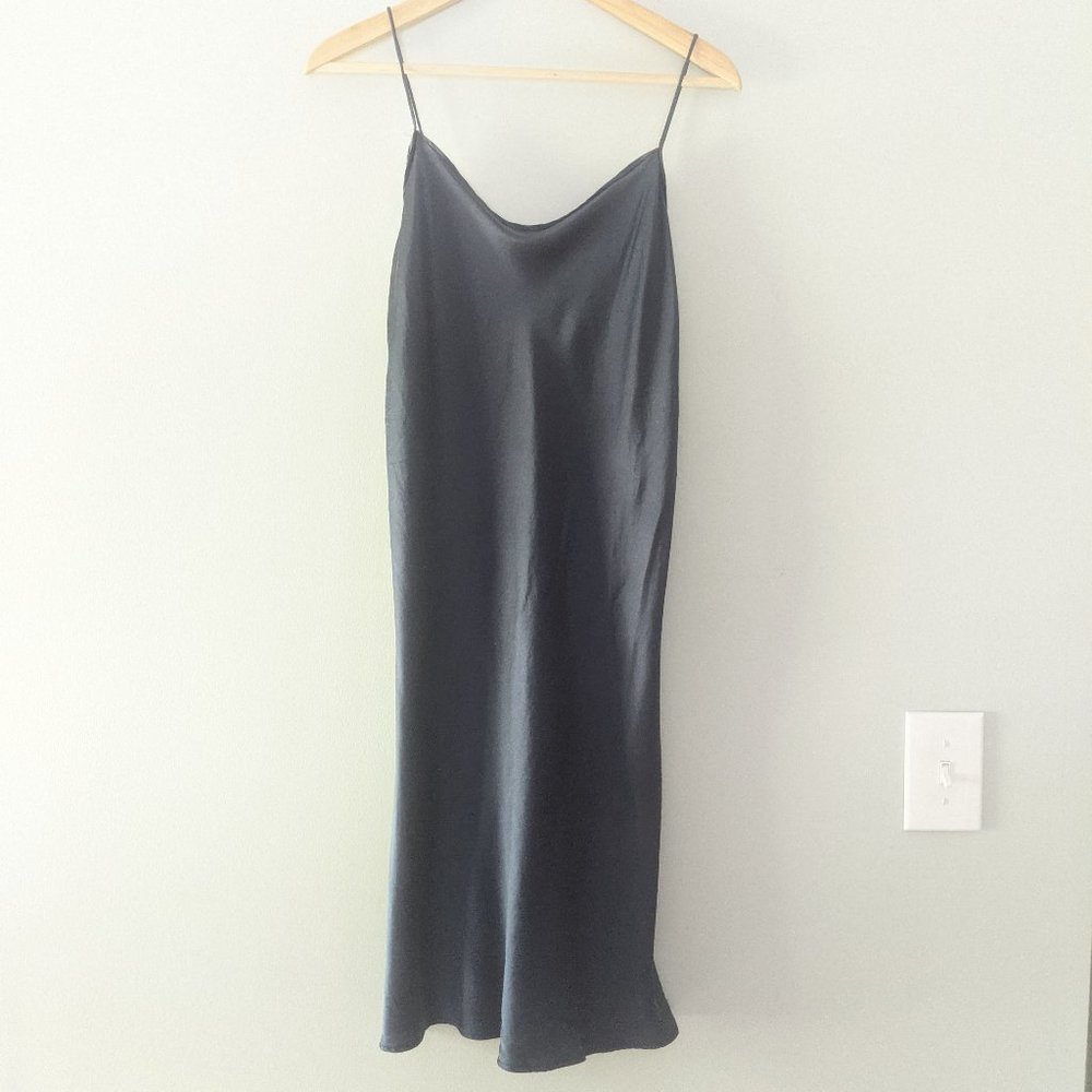 Britt Sisseck | Cowl Neck Silk Midi Slip Dress
